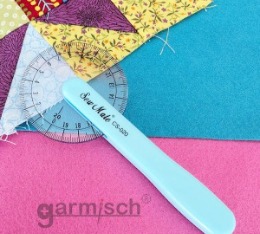 Sew Mate 透明輪轉尺-20cm CS-020-BLUE | 加米修有限公司 SEWMATE CO., LTD.