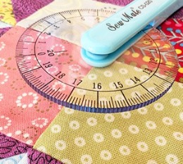 Sew Mate 透明輪轉尺-20cm CS-020-BLUE | 加米修有限公司 SEWMATE CO., LTD.